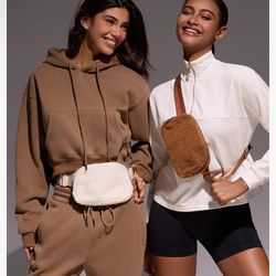 Brown Fleece Fanny Pack 