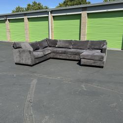 Beautiful Charcoal Grey Couch (Delivery Available)