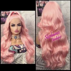 Human Hair Blended Lace Front Wig 