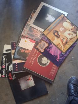 Linda ronstadt Vinyl records with case