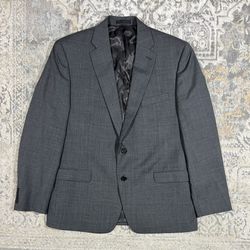 Lauren Ralph Lauren Mens 100% Wool Gray Blazer Sport Jacket Coat 44R 2 Button