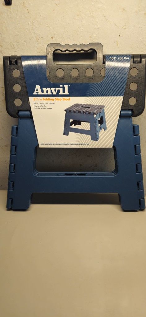 Folding Lightweight Step Stool - Sturdy Enough to Support Adults and Safe Enough for Kids - Opens Easy with One Flip - Great for Kitchen, Bathroom