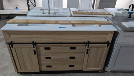 60in Double Bathroom Vanity with Top