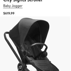 Brand New Baby Jogger City Sights Blacked Out All Terrain Stroller 