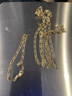 10k Chain And Bracelet