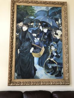 Large frame with paining 57”x 82