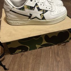 White green camo bapestas