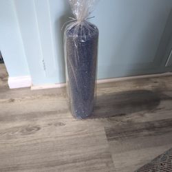 Large Glitter Pillar Candle 