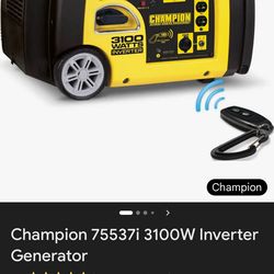 Champion 3100 Generator with remote start