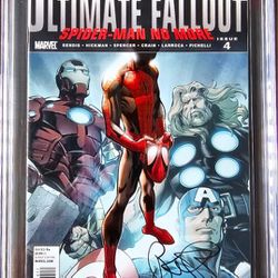 ULTIMATE FALLOUT #4 🔑 FIRST APPEARANCE OF MILES MORALES 9.8 CGC GRADED 1st PRINT/ SIGNATURE SERIES!! 