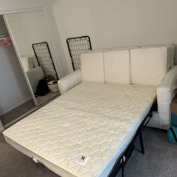Sleeper Sofa Great Condition With Cover Great Mattresses And Comfortable Couch And Bed 
