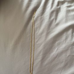 10kt Gold Chain 24” 