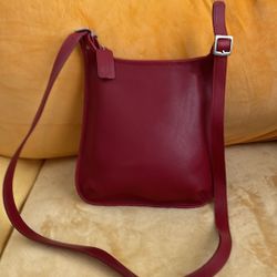 Vintage Coach Red Crossbody Leather Bag