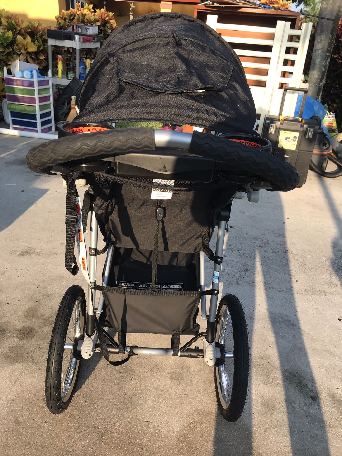 Red stroller- baby trend