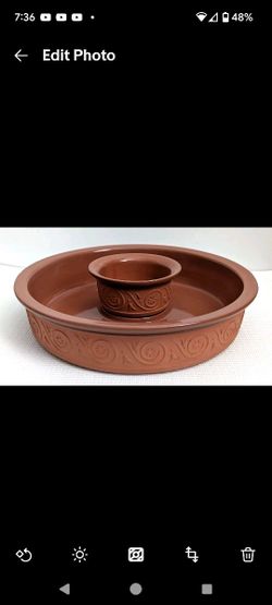 Terracotta Chip & Dip Bowl Set Sante Fe Southwestern