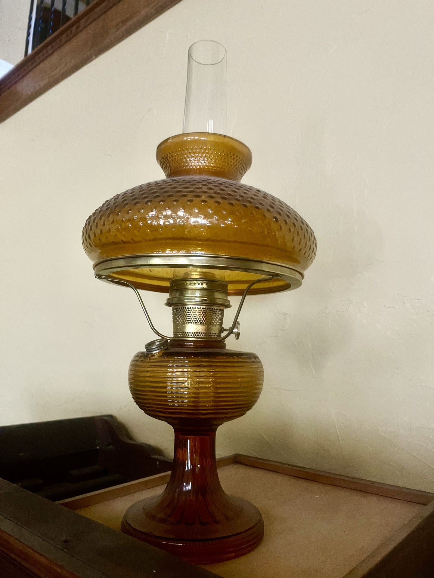 Vintage Antique Hurricane Lamp  