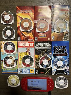 PSP-2001 God of War Limited Edition (Red)