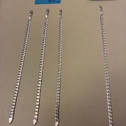  Bracelets-Authentic Sterling Silver   7.5 and 8”