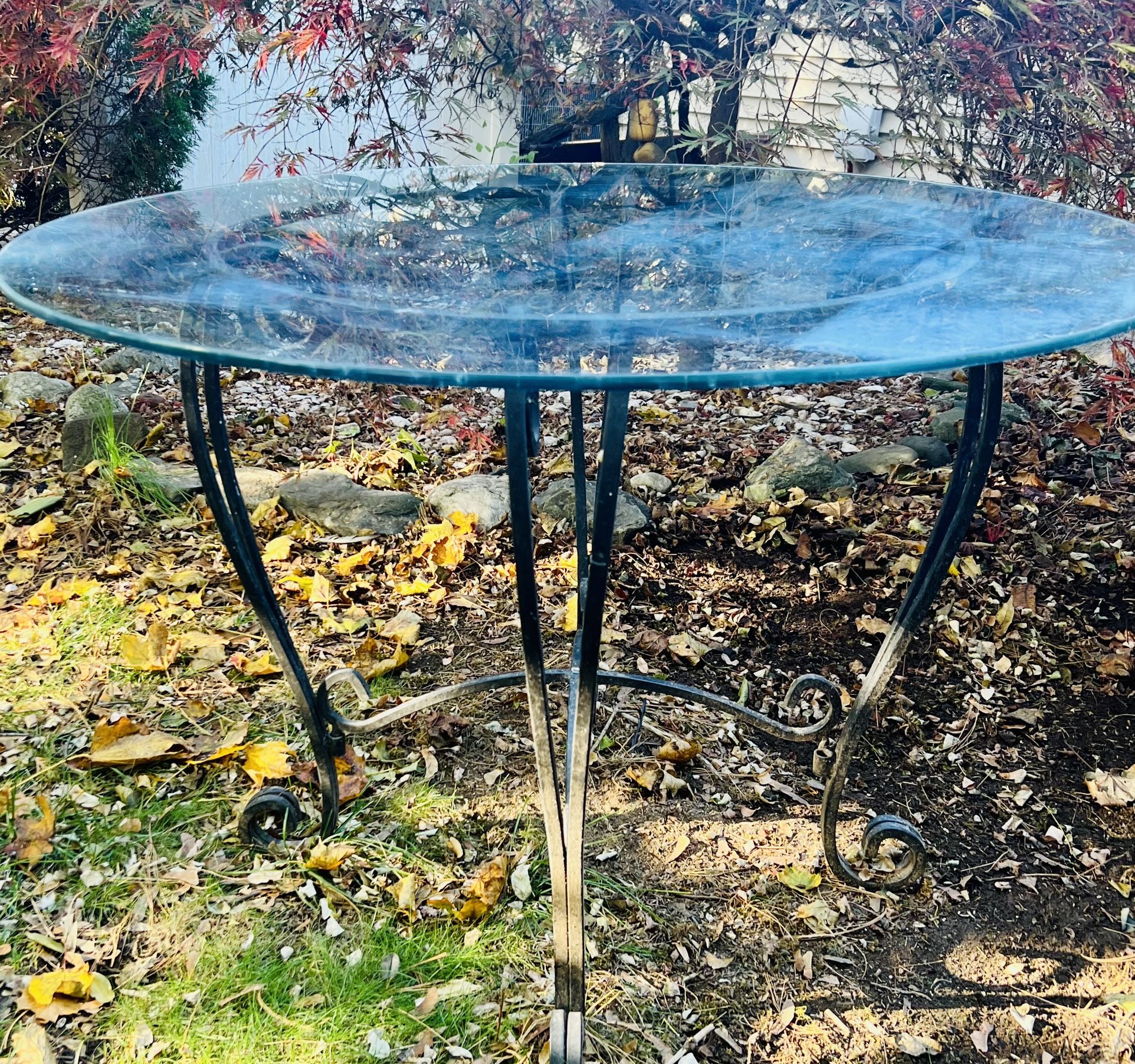 Wrought Iron Bistro Table