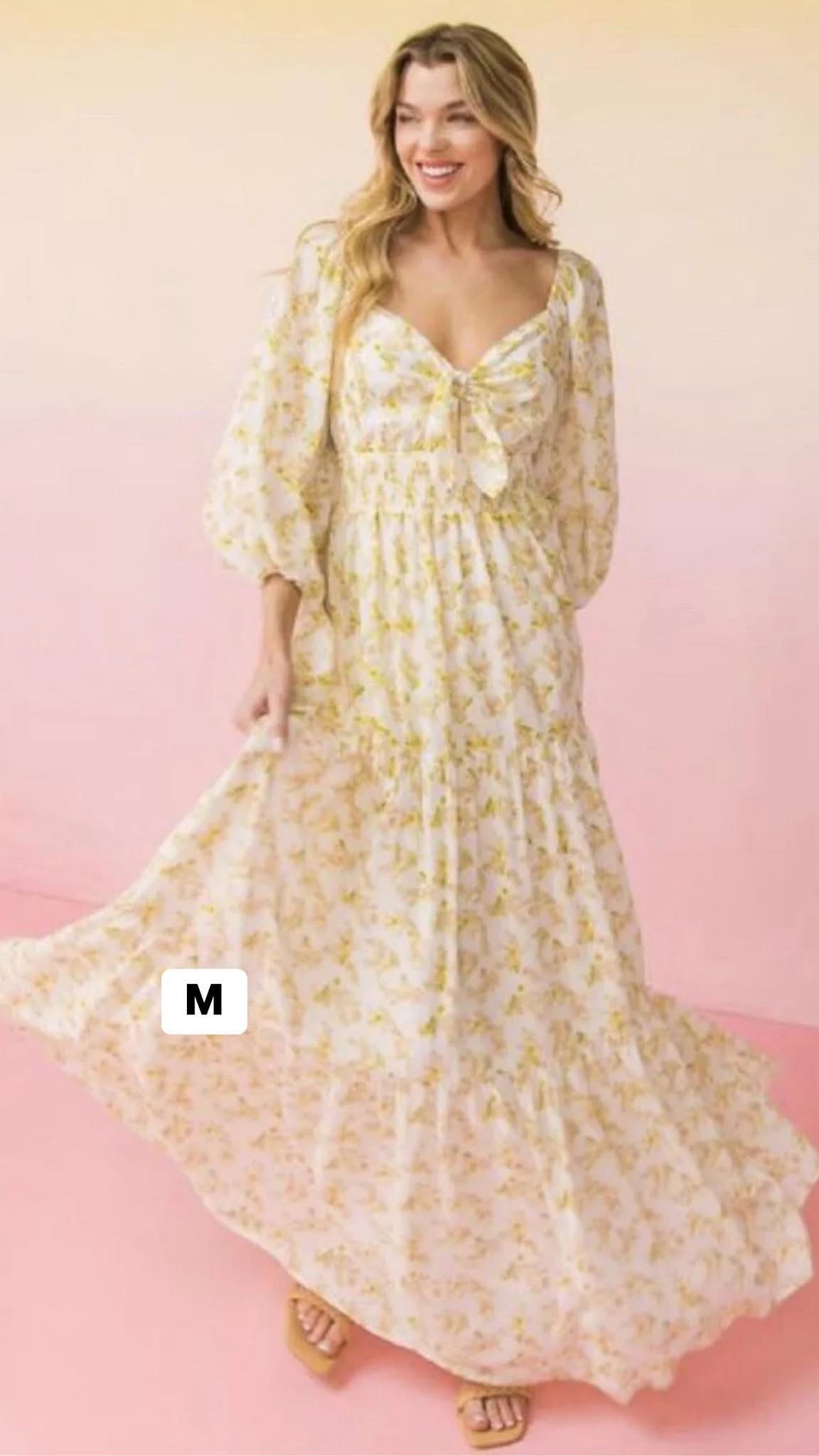 S/M Yellow Maxi Dress