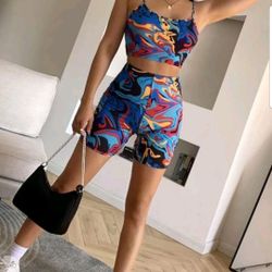 Workout Shorts With Top Set