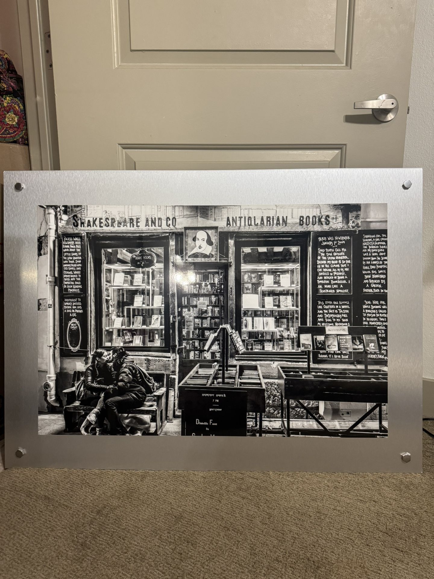 A Kiss At Shakespeare - Mounted Print