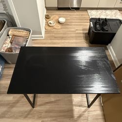 Black Folding Table 