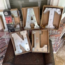 10in Vintage Look Light Up Letters 