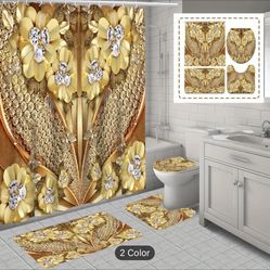 4 Pices Of Bathroom Decoration