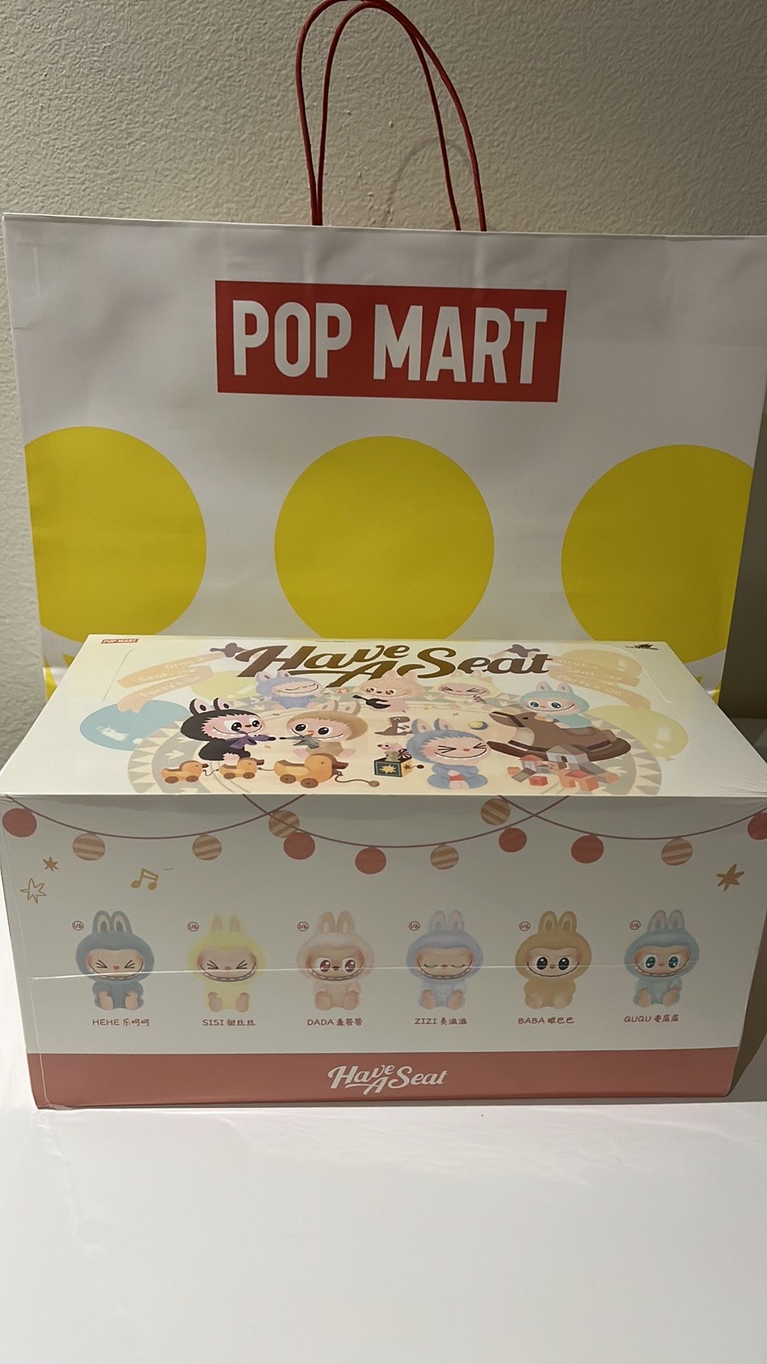 POP MART Labubu THE MONSTERS Have a Seat Vinyl Plush Blind Whole Set of 6 SEALED BOX