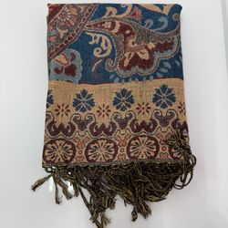 New | Limited Edition: Denim Blue Shimmer Pashmina Shawl