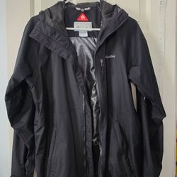 Columbia omniheat hiking black jacket men S
