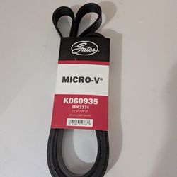 NEW! Gates 060935 Micro-V 6 Ribbed Serpentine Belt K060935 / 6PK2374