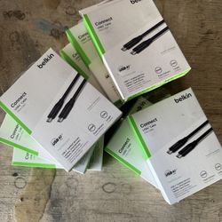Bulk Lot: 60× Belkin USB-C Cables – 100W / 40Gbps – New