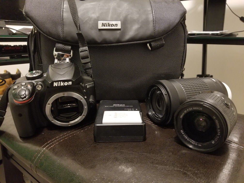Nikon 3400 w/ Case and Lenses