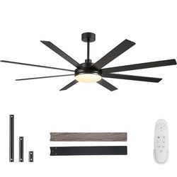New in the box 72 inch Large Ceiling Fan with Lights and Remote 