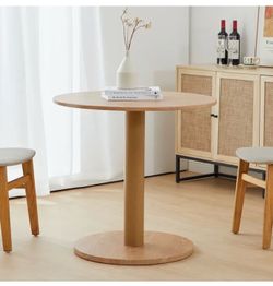 Latitude Run Haben Round Pedestal Dining Table, Size: 29.52"H x 31.49" W Brand New in Box