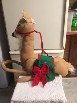 Beautiful Vintage Extra Large Annalee Christmas Deer