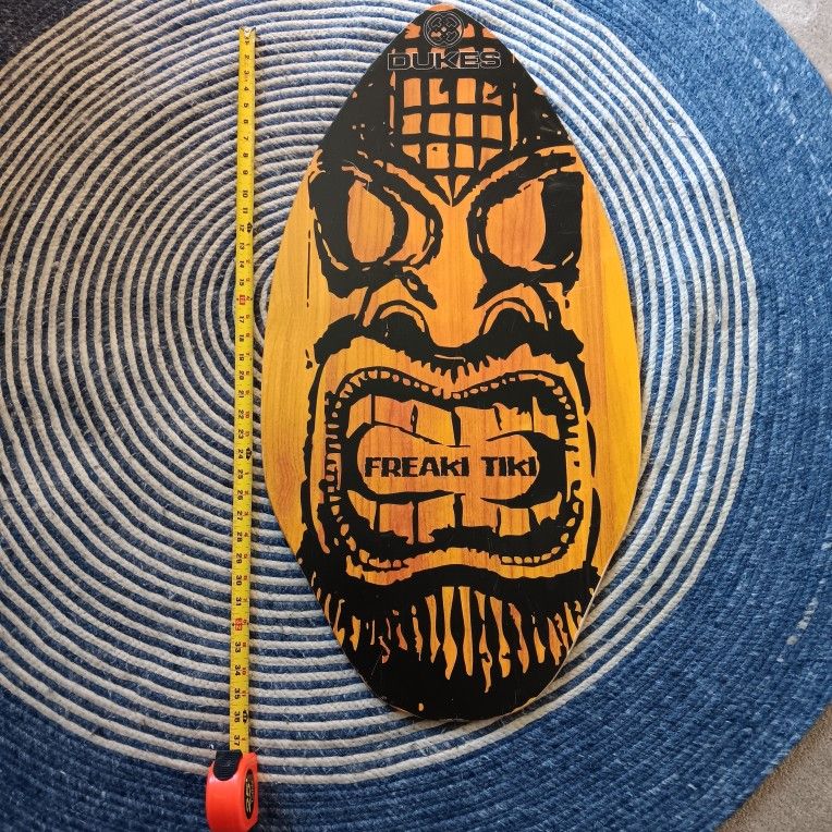 Rare Freaki Tiki Wake Board,  Skim Board,  Boogie Board 