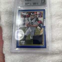 2020 Donruss Threads Jared Goff Beckett 7.5