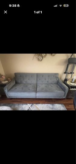 Grey futon