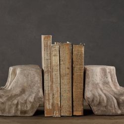 Restoration Hardware Greek Lion Bookends