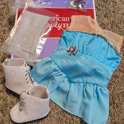 American Girl, Truly Me, Sparkly Skating Set, 2014, Complete, In Box
