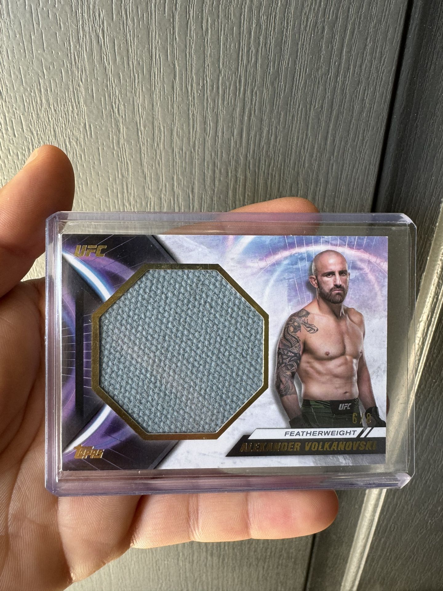 Alexander Volkanovski Jumbo Fight Mat Relic Gold 6/8 2024 Topps