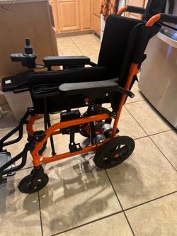 Electric Power Wheelchair with Joystick Controller