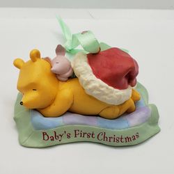 2011 Winnie the Pooh and Piglet "Baby's first Christmas" ornament 