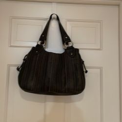 Fossil Black Leather Handbag 