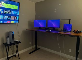 Uplift Electric Sit/Stand Desk - Bamboo 72x30