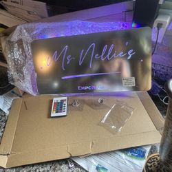 Lighted Name ….Ms. Nellie’s Emporium 