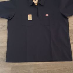 Ben Davis short sleeve half zip $30 Navy